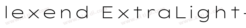 lexend ExtraLight字体转换